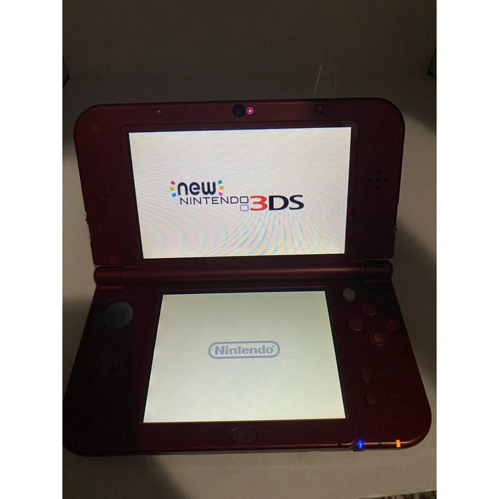 Nintendo “New” 3DS XL Metallic Red Handheld Console USA System RED-001 dual IPS